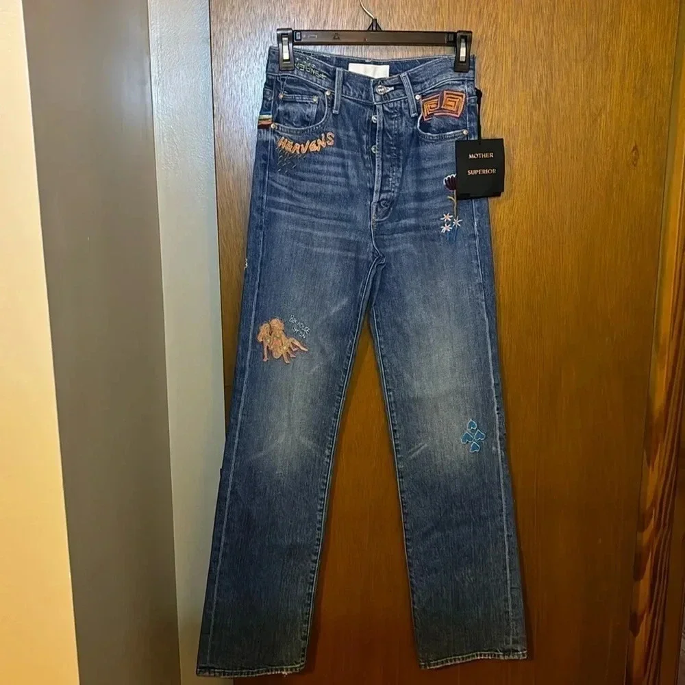 Mother Superior The Rambler Sneak Wash Running With Scissors Size 25 NWT $350